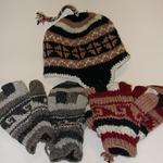 GLITTENS (GLOVE/MITTEN COMBO) AND HATS FLEECE LINED WOOL- WARMTH WITHOUT THE ITCH. FAIR TRADE MADE IN NEPAL